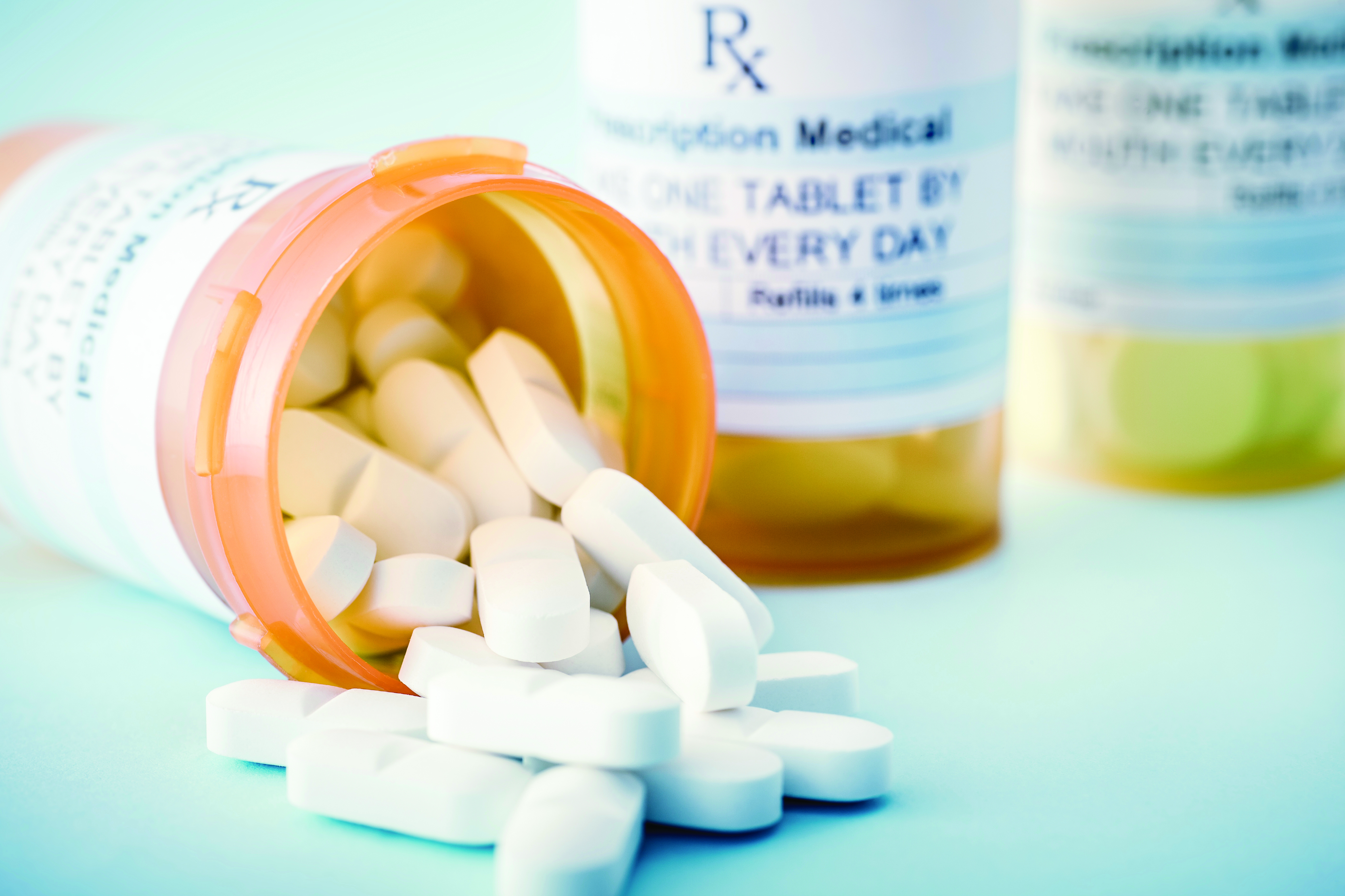 Bottle of prescription pills.